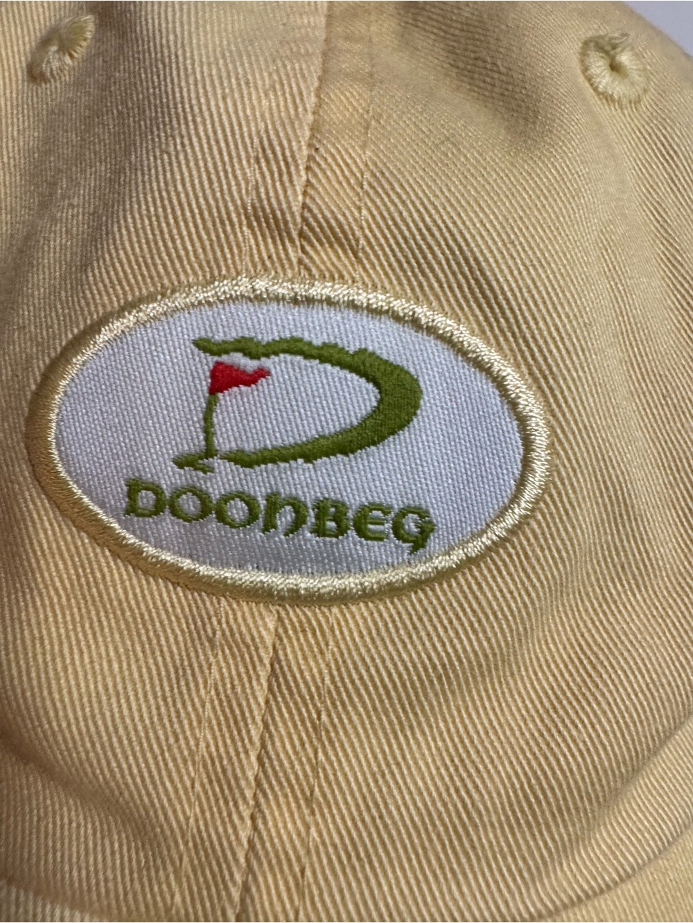 Yellow Doonbeg Golf Cap cotton - Picture 4 of 4
